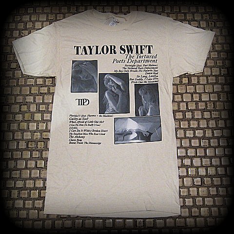 TAYLOR SWIFT - The Tortured Poets Department Shirt- Color Natural